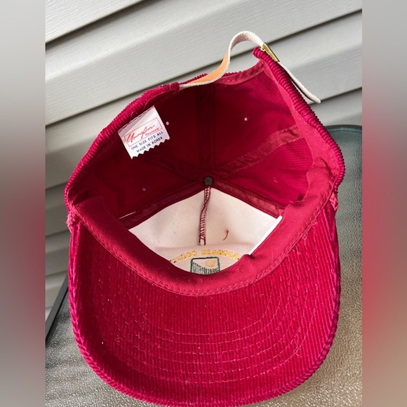 Vintage- Corduroy Embroidered Turfgrass  Council Of NC Golf Hat Cap - Picture 7 of 8